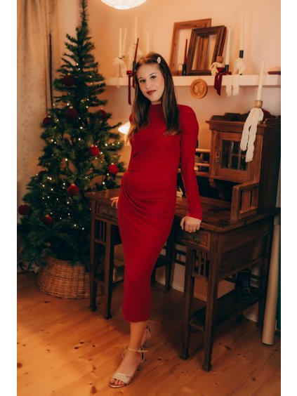 Vánoční šaty s jemnými třpytkami Ravin