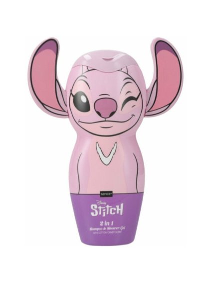 Disney Stitch Angel 300ml 2v1 Cotton Candy šampon+sprchový gel