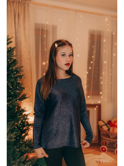 Slavnostní dámský měkký svetřík se špetkou kašmíru Alba