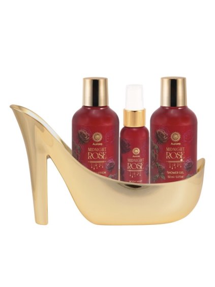 Aurora Dárková sada N Midnight Rose podpadka 150ml SG+150ml těl.mléko +40ml těl.mlha