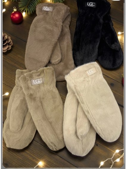 Hřejivé plyšové dámské rukavice