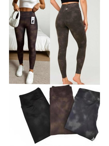 Batikované legíny s efektem push-up