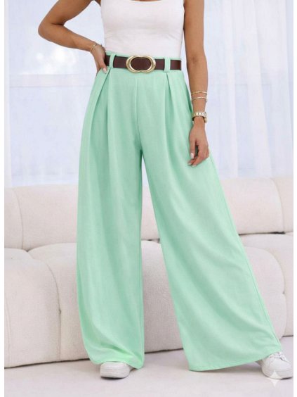 Vysoké široké kalhoty Mint - Reki