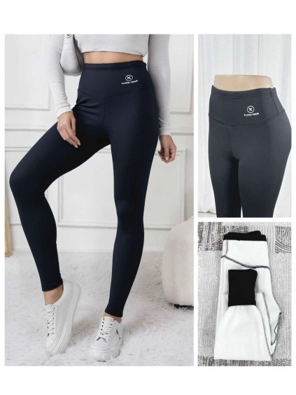 Dámské sportovní  zimní legíny s kožíškem