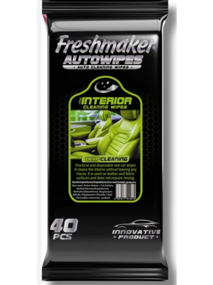 FM čistící ubrousky na auto INTERIOR 40ks