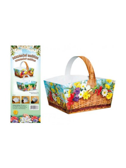 Velikonoční papírový košíček