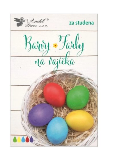 Barvy na vajíčka tablety, 5 ks v balení, barvení za studena