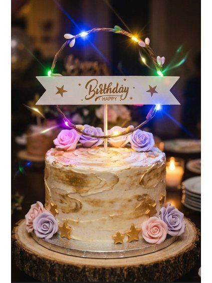 Svítící LEDzápich do dortu