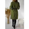 Košilové šaty - tunika  s páskem Khaki Berenika