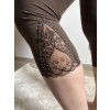 Capri legíny Amélie s krajkou mix barev