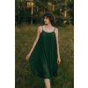 Romantické šaty Karolína tmavě zelené