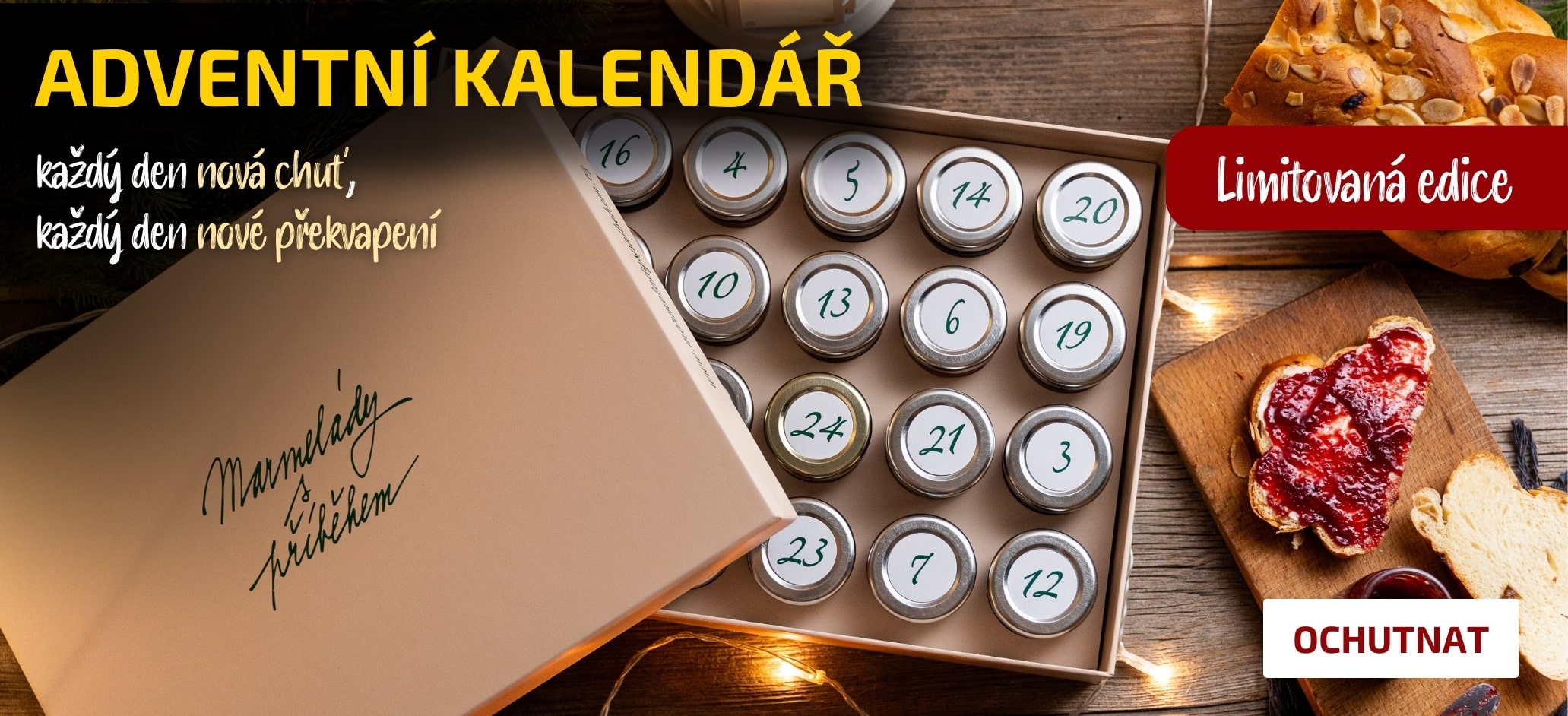 Adventní kalendář plný marmelád