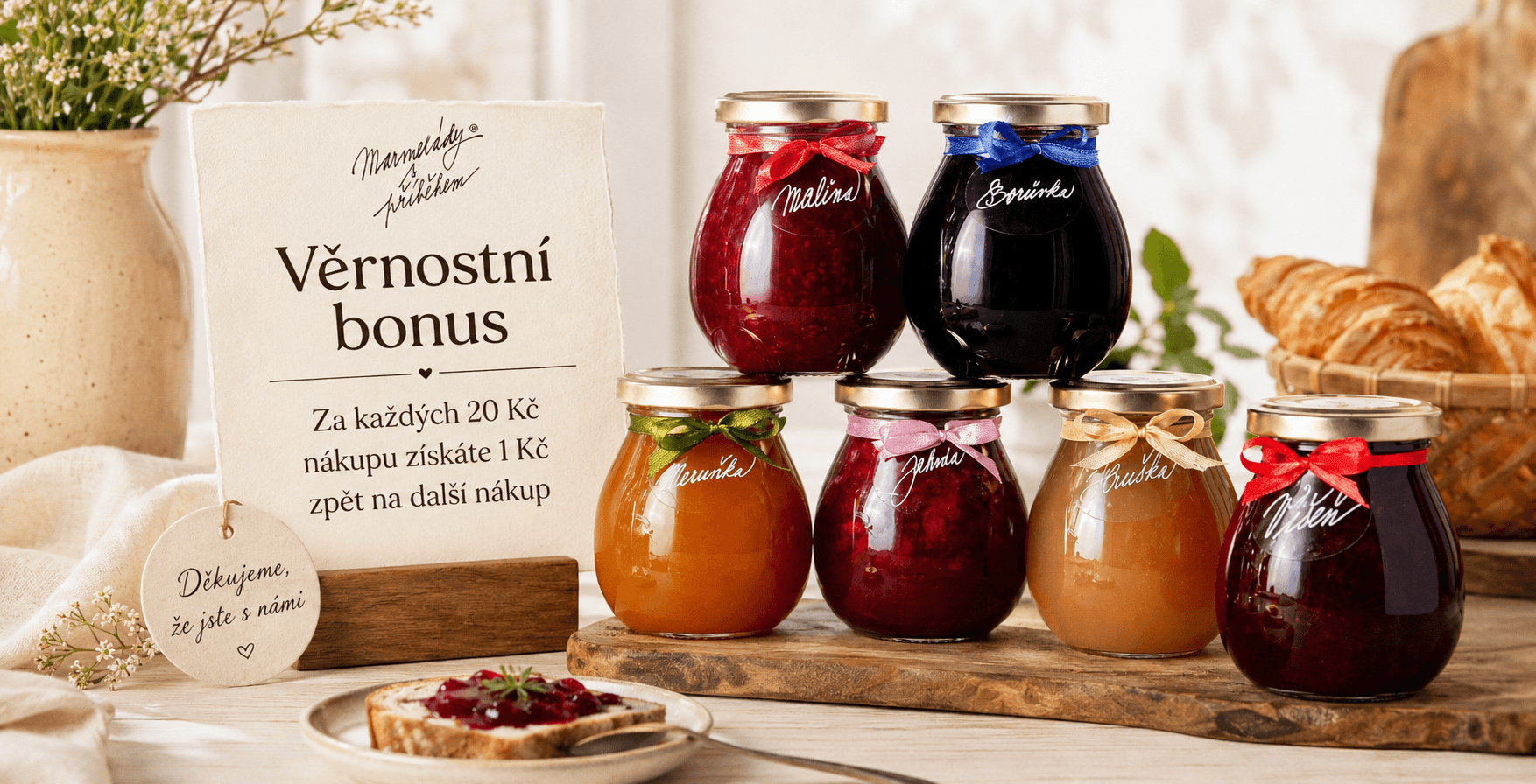 Věrnostní bonus za nákup marmelád