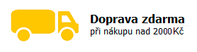 Doprava zdarma při nákupu nad 2000 Kč