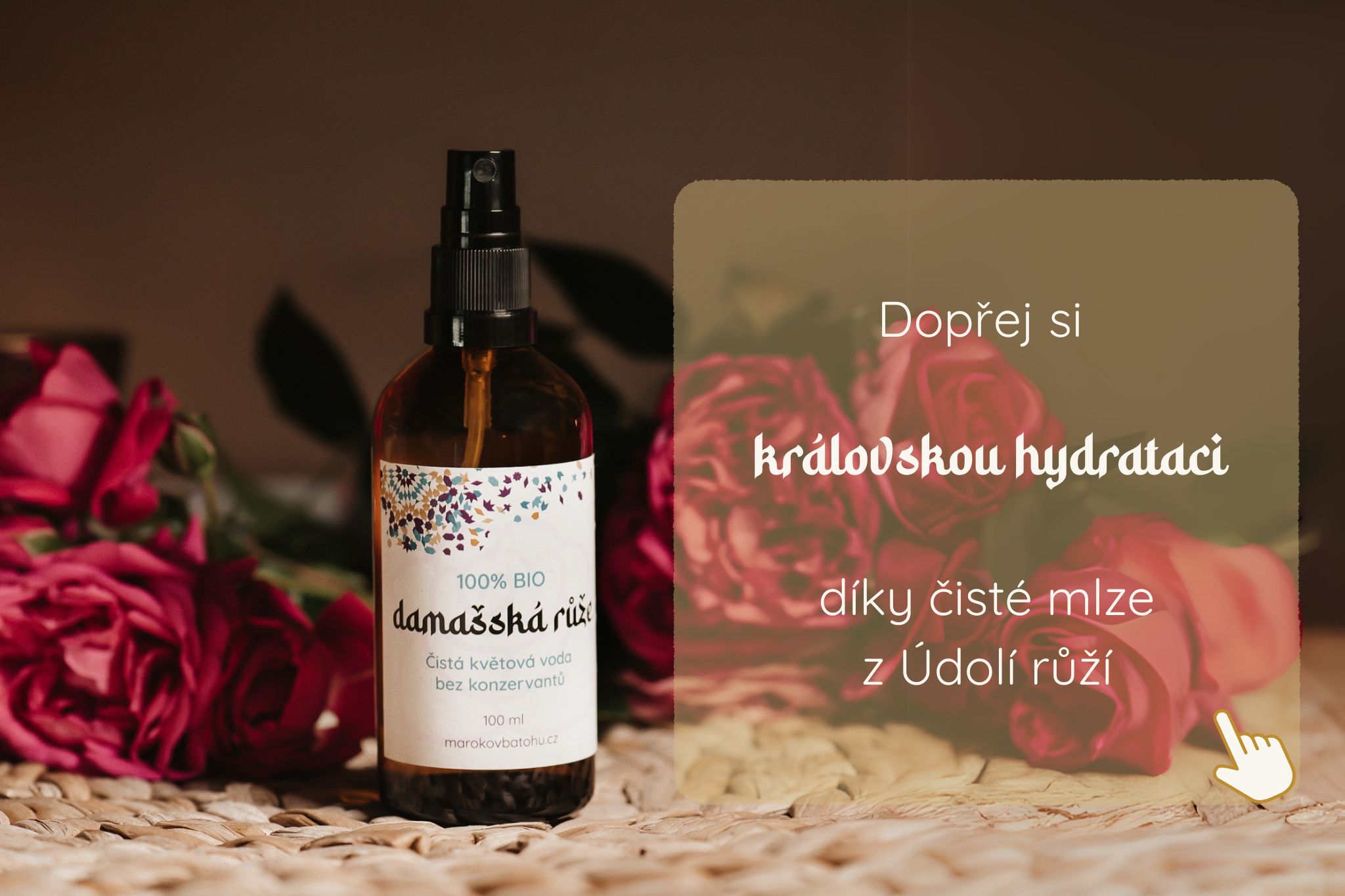 Čistá růžová voda