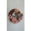 Kvetinovy venec s ruzemi a drevenym srdcem prumer 35cm MARPA MOSS 3