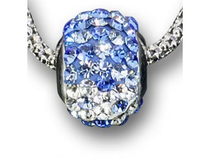 Swarovski Elements Přívěsek na krk - ring parts 10mm - light sapphire-aquamarine