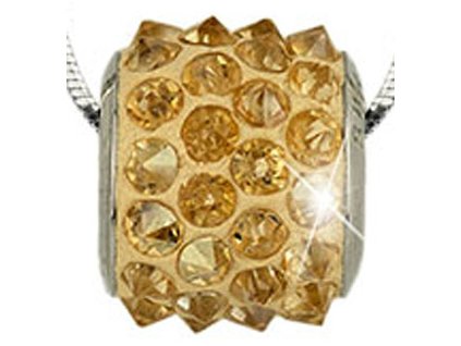 Swarovski Elements Přívěsek na krk BeCharmed Pavé Spikes 11,5mm / golden shadow