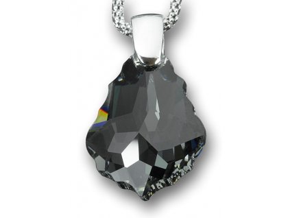 Swarovski Elements Přívěsek na krk - pendle 22mm / crystal black diamond