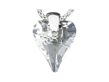 Swarovski Elements Přívěsek na krk - srdce 17mm / crystal