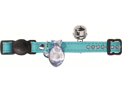 Obojek pro kočku Hunter Modern art luxus, tyrkys se Swarowski Elements