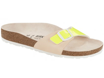 Birkenstock Madrid - Nude Neon Yellow