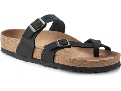 Birkenstock Mayari - Black, Vegan - Birko-flor Nubuck