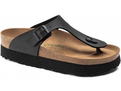 Papillio Gizeh Platform Vegan - Grooved Black