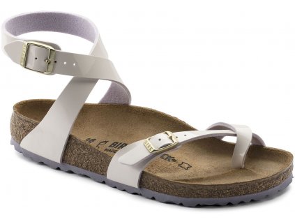 Birkenstock Yara - Two Tone Cream Pink lack