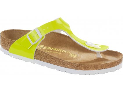 Birkenstock Gizeh - Lack neon yellow