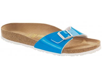 Birkenstock Madrid - Neon Blue Lack