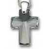 Swarovski Elements Přívěsek na krk - kříž 40mm / crystal