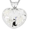 Swarovski Elements Přívěsek na krk - heart star 20mm / crystal+crystal ab