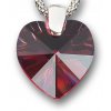 Swarovski Elements Přívěsek na krk - srdce 18mm / padparadscha