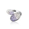 Prsten Swarovski Elements Lila parts - marpoint