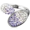 Prsten Swarovski Elements Lila parts - tanzanit, violet, crystal