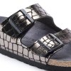 Birkenstock Arizona - Gator gleam black - Microfaser