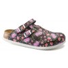 Birkenstock professional Kay SL / Blooming Roses Black, Birko-flor s protiskluzovou podrážkou