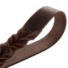 detail Kožené nastavitelné vodítko Hunter Sansibar Solid - tmavě hnědé