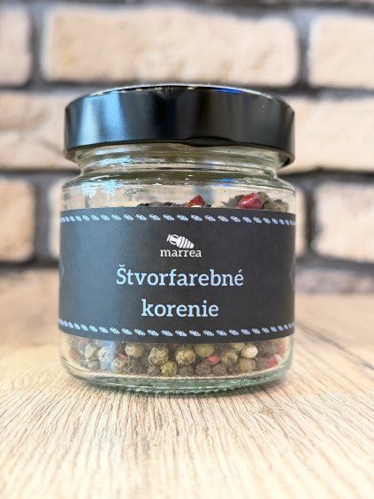 Korenie 4 farieb 70g sklo