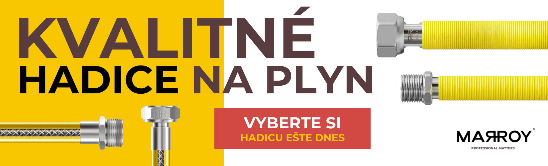 MARROY kvalitné hadice na plyn