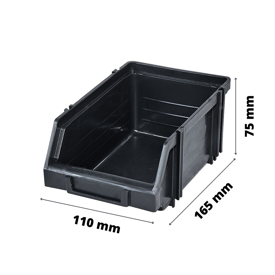 MARROY box úložný plastový modulBOXX 1.1 čierny, MRY906001001, 8585053385127, plastové boxy, plastové debničky, úložné boxy, odkladacie boxy, kontajnery na náradie, kontajnery na skladovanie, kontajnery do skladu, modulBOXX, skladovanie, efektívne skladovanie, organizácia priestoru, úložné riešenia, modulárne boxy, skladovacie boxy, praktické úložné boxy, rozmery