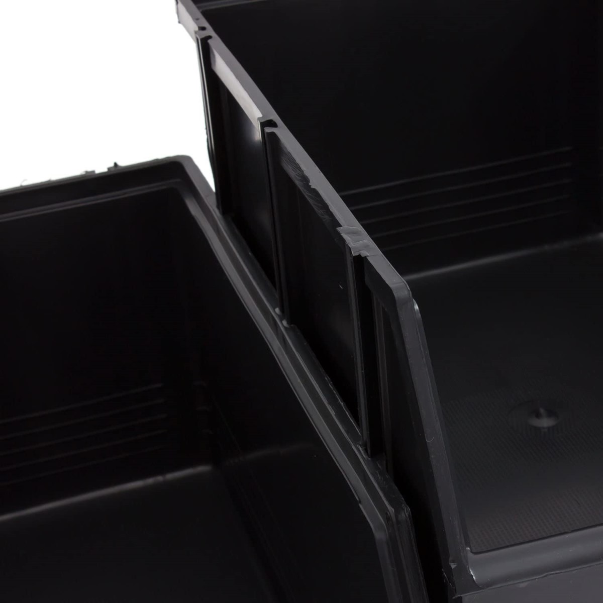 MARROY box úložný plastový modulBOXX čierny, plastové boxy, plastové debničky, úložné boxy, odkladacie boxy, kontajnery na náradie, kontajnery na skladovanie, kontajnery do skladu, modulBOXX, skladovanie, efektívne skladovanie, organizácia priestoru, úložné riešenia, modulárne boxy, skladovacie boxy, praktické úložné boxy, montáž, spájanie