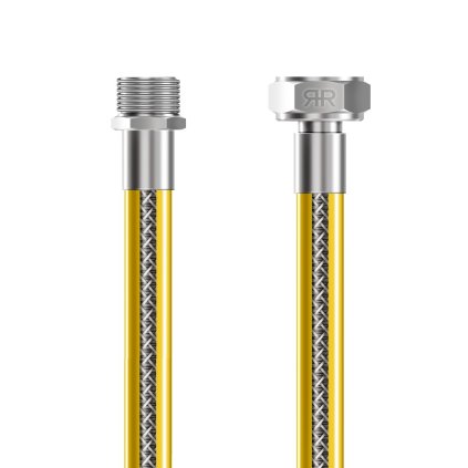 MARROY hadica plyn EN14800 gasSTANDARD R1/2"- G1/2" - 1500 mm, MRY321415001, 8585053341093, Celokovová plynová hadica, flexibilná plynová hadica, bezpečnostná plynová hadica, plynová hadica podľa normy EN14800, odolná hadica na plyn, spoľahlivá plynová hadica, flexibilná bezpečnostná hadica, hadica na plyn MARROY.