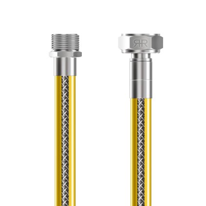 MARROY hadica plyn EN14800 otočná koncovka gasPREMIUM R1/2"- G1/2" - 1250 mm, MRY324412501, 8585053341376, celokovová plynová hadica s otočným vonkajším závitom, s otočnou koncovkou, flexibilná plynová hadica, bezpečnostná plynová hadica, plynová hadica norma EN14800, odolná hadica na plyn, spoľahlivá plynová hadica, flexibilná bezpečnostná hadica, hadica na plyn MARROY