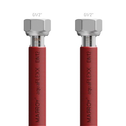 MARROY hadica voda EN10380 rozťahovacia aquaFLEXX G1/2"- G1/2" - 200/400 mm, červená,MRY127404001,8585053317616,celokovové hadice,nerezové hadice,antikorové rozťahovacie hadice,flexibilné vodovodné hadice,hadice na kúrenie,rozťahovacie hadice na vodu,hadice z nerezu,kvalitné kovové hadice,flexibilné hadice na kúrenie,trvanlivé hadice z ocele,odolné vodovodné hadice
