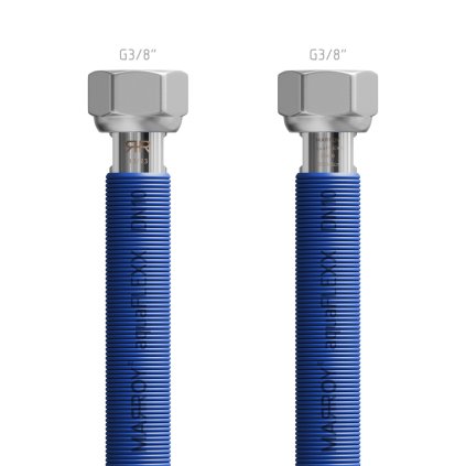 MARROY hadica voda EN10380 rozťahovacia aquaFLEXX G3/8"- G3/8" - 300/600 mm, modrá,MRY128306001,8585053317272,celokovové hadice,nerezové hadice,antikorové rozťahovacie hadice,flexibilné vodovodné hadice,hadice na kúrenie,rozťahovacie hadice na vodu,hadice z nerezu,kvalitné kovové hadice,flexibilné hadice na kúrenie,trvanlivé hadice z ocele,odolné vodovodné hadice
