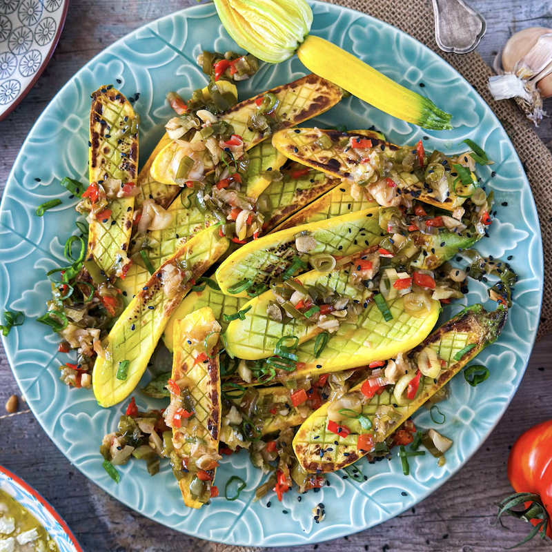 Cuketový korejský salát