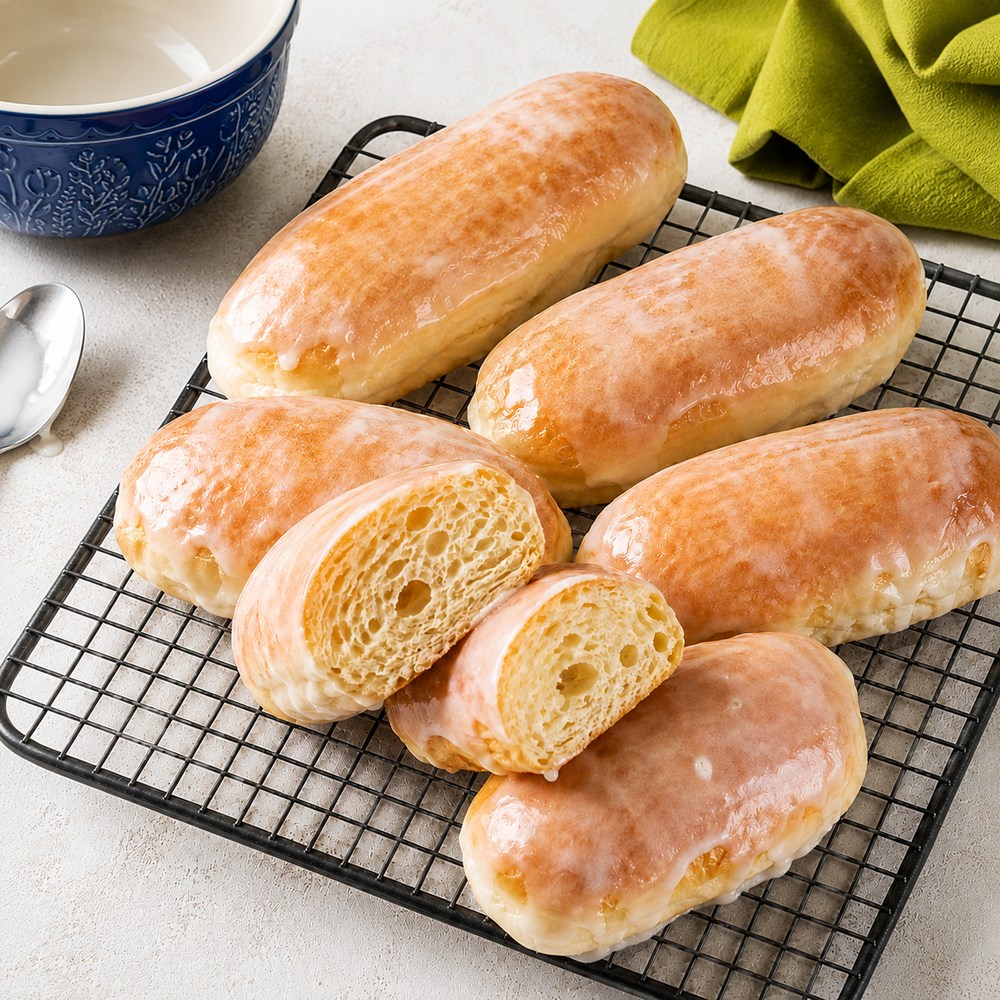 Yum yums v mléčné polevě