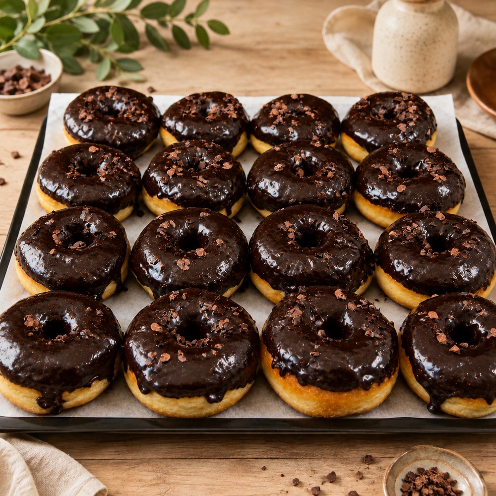 Domácí čokoládové donuty
